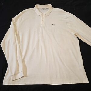 Lacoste Classic Fit White Polo Mens 4XL